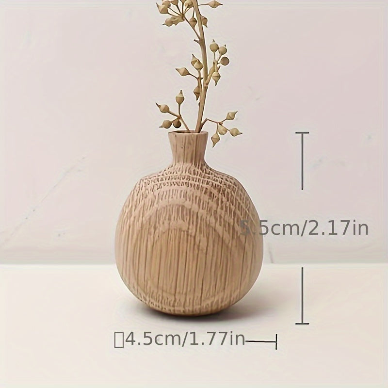 Wooden Geometric Vase Set - A Timeless Piece for Your Interior