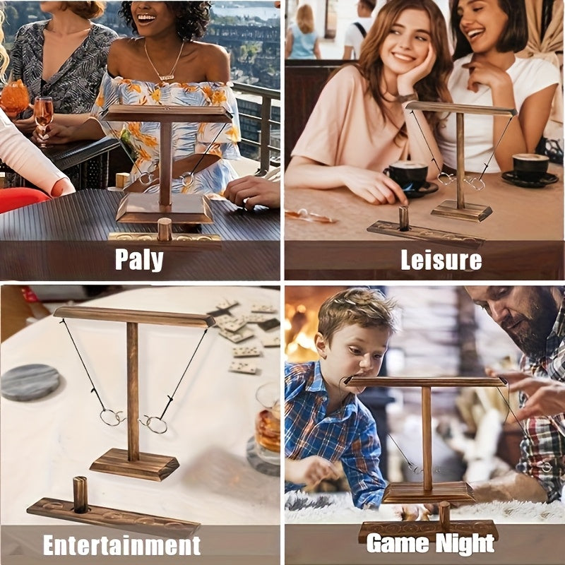 Wooden Ring Toss Game – Traditional and Challenging