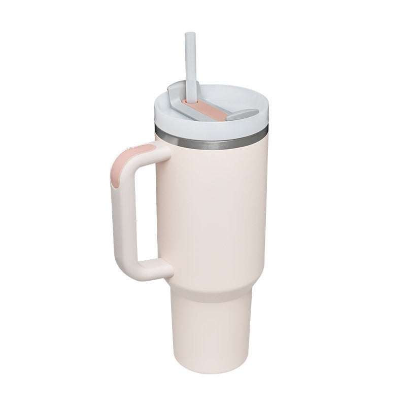 Insulating Mug with Handle and Straw - ChillMate