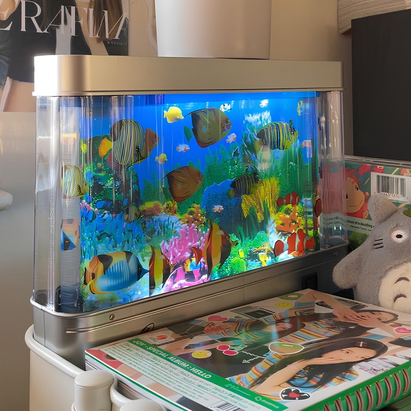 AquaHaven LED Fish Tank Lamp | Stress-relief aquarium light with tropical fish display