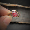 Natural Raw Stone Birth Ring – Selina