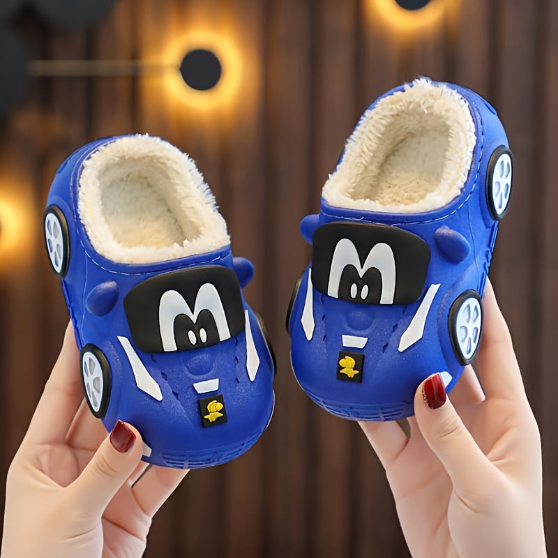 Joyful Car Slippers for Children - Playful and Comfortable for Home
