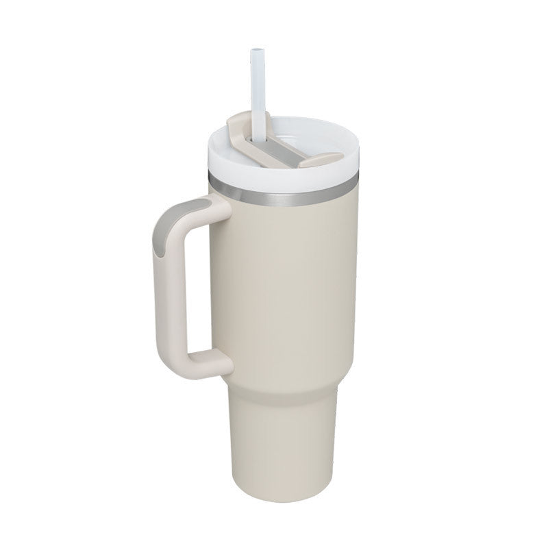 Insulating Mug with Handle and Straw - ChillMate