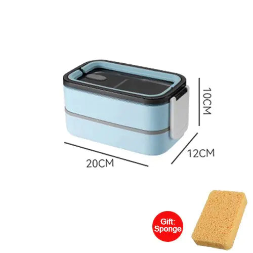 2-Tier Stainless Steel Bento Lunch Box - MealMate