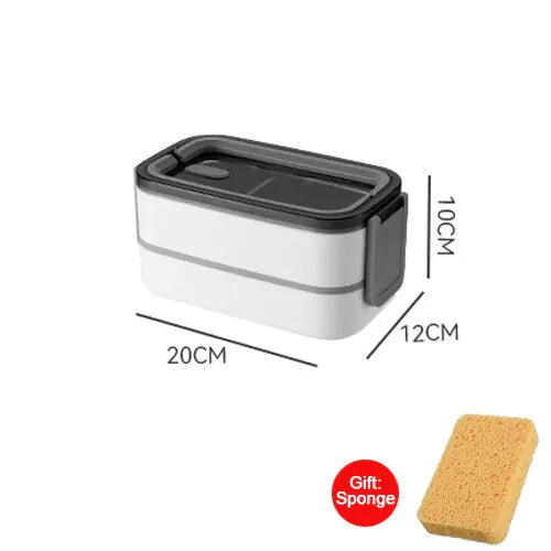2-Tier Stainless Steel Bento Lunch Box - MealMate