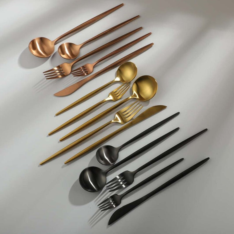 Minimalist Cutlery for Modern Tables - PureSet