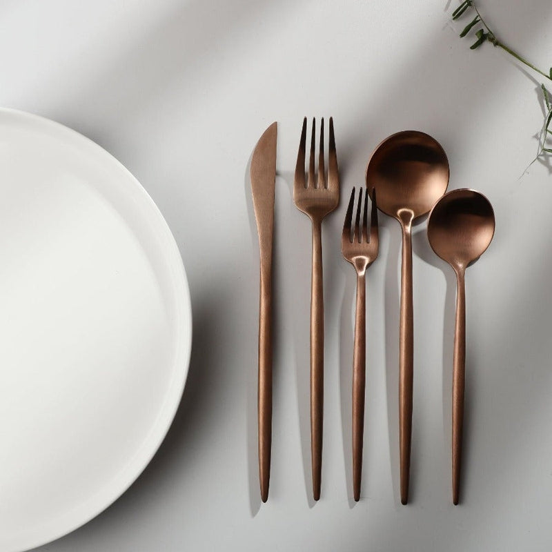 Minimalist Cutlery for Modern Tables - PureSet