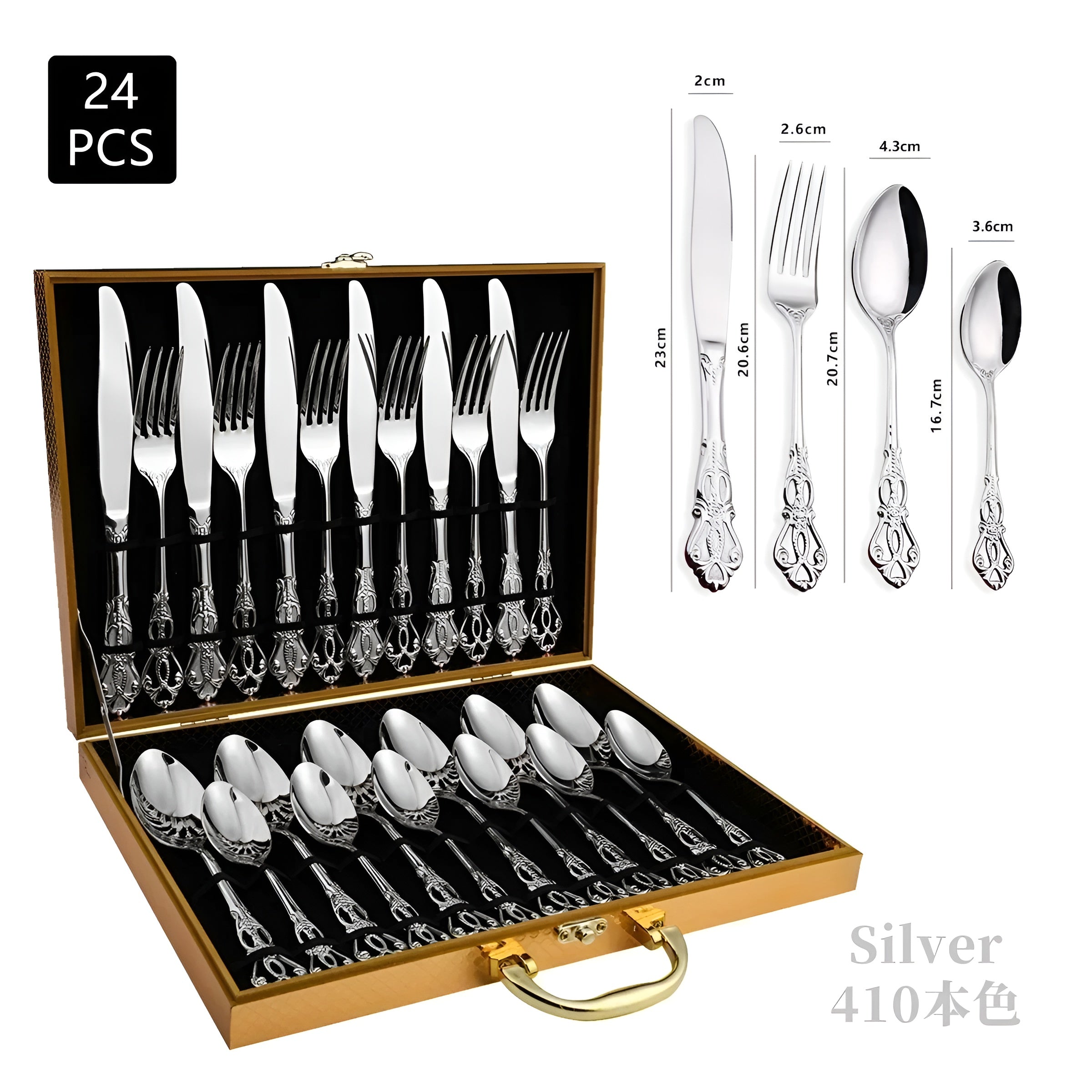 Luxurious 24-Piece Cutlery Set – RoyalCutlery