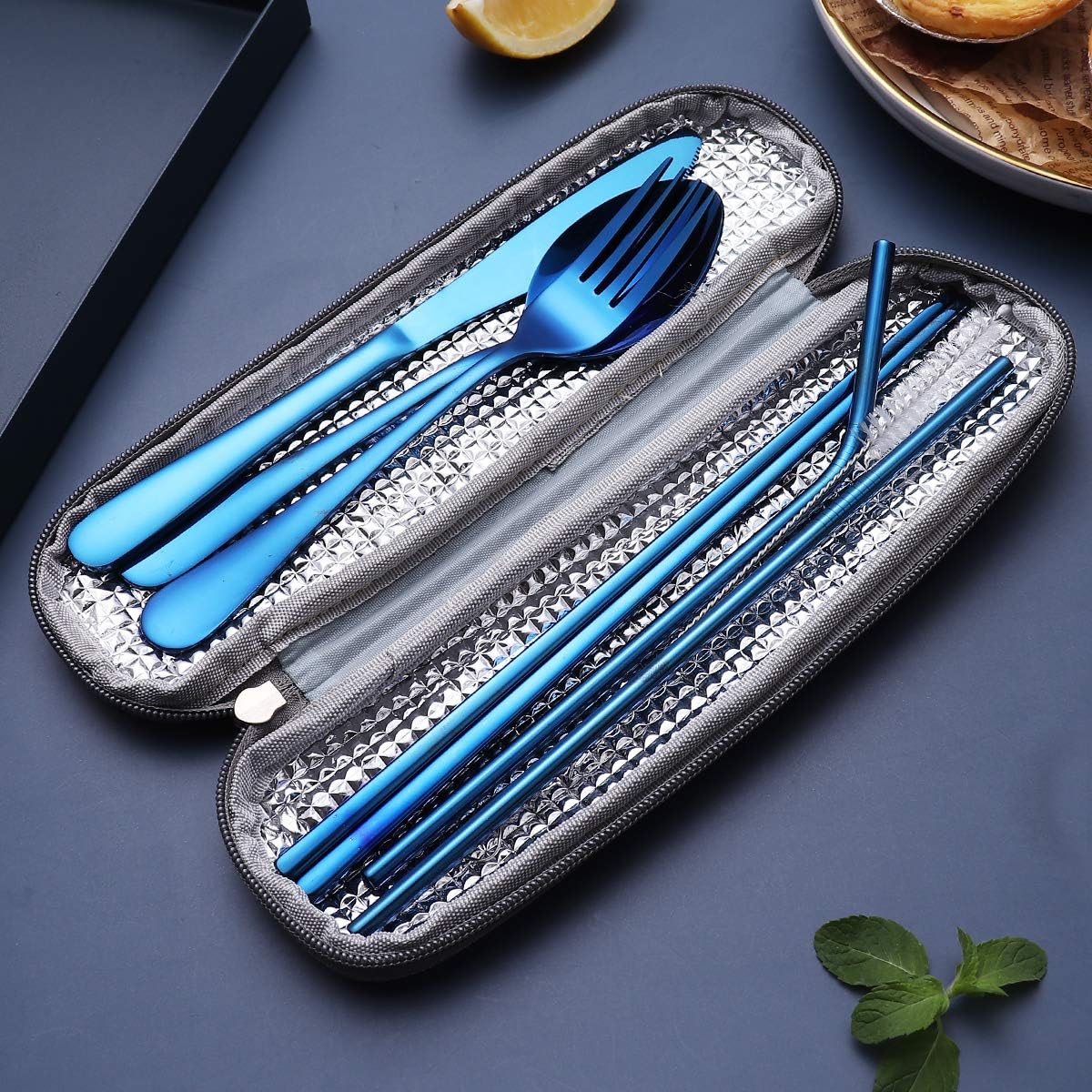 Portable Stainless Steel Cutlery Set - Travel Essential!