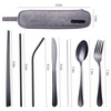 Portable Stainless Steel Cutlery Set - Travel Essential!