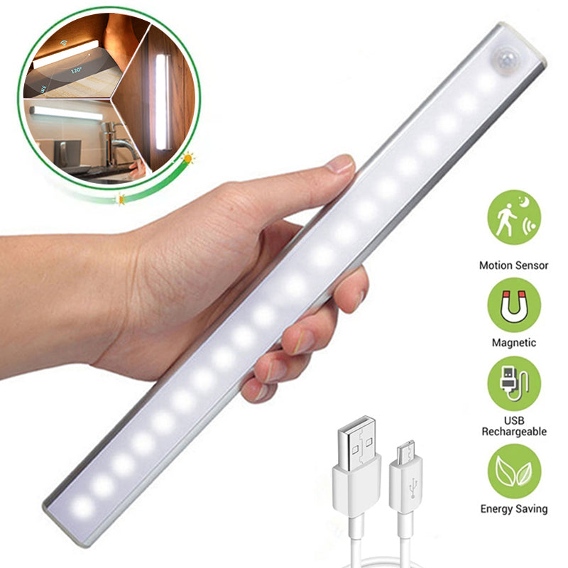 Wireless LED Night Light with Motion Sensor and Rechargeable Battery