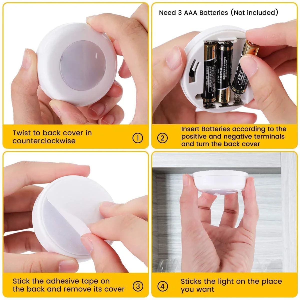 Wireless RGB LED Under-Cabinet Light - GlowyLed