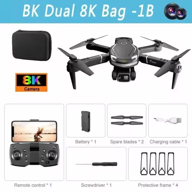 Mini V88 Drone 8K with GPS and HD Camera - Professional Aerial Photography Drone