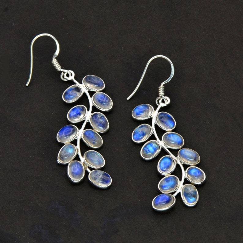 Night Light Moonstone Earrings – Jante