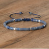 Braided Bracelet with 2.4 mm Natural Stone Beads – Seraphina