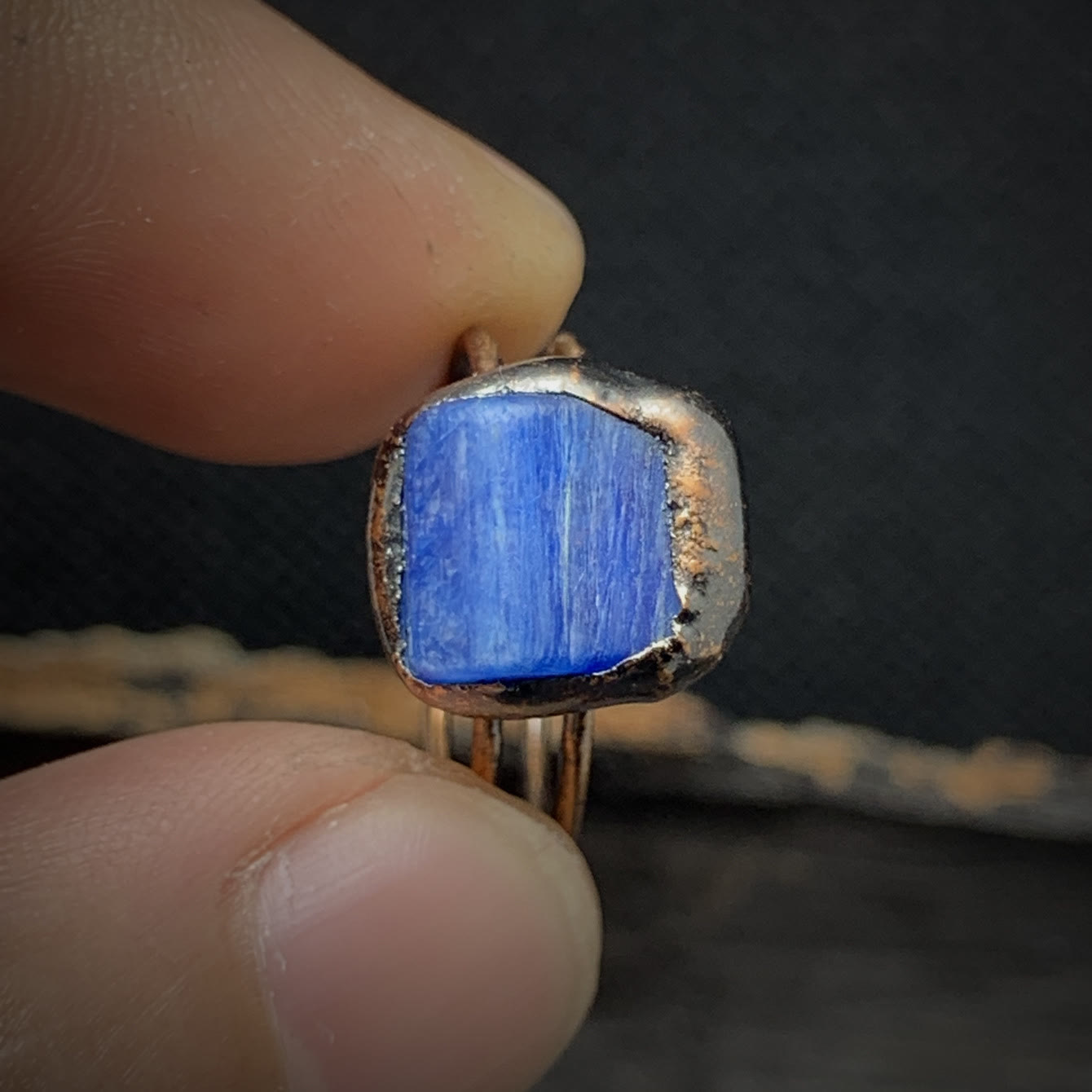 Natural Raw Stone Birth Ring – Selina