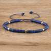 Braided Bracelet with 2.4 mm Natural Stone Beads – Seraphina