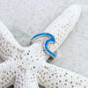 Ocean Waves Ring in Opal and Silver – Livia