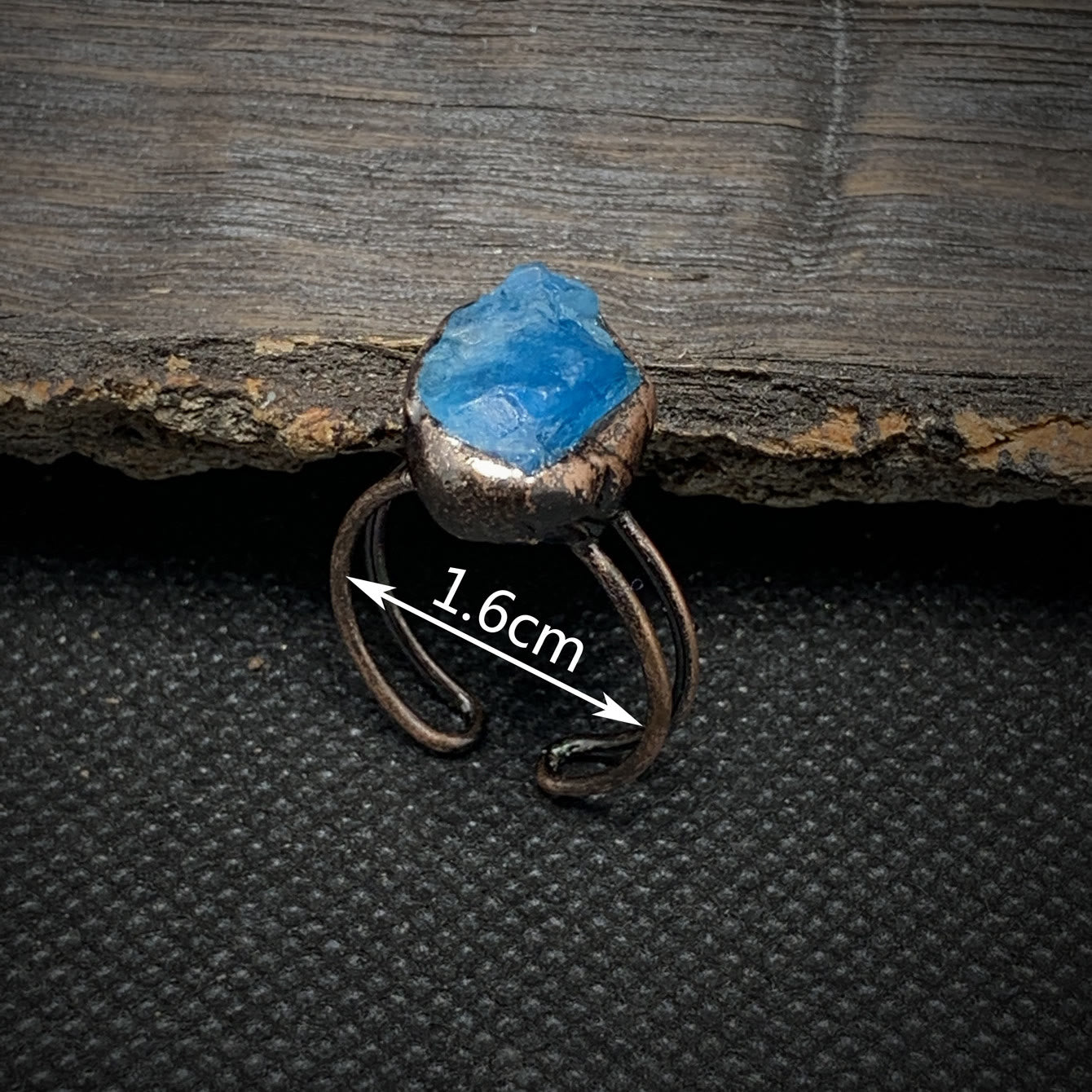 Natural Raw Stone Birth Ring – Selina