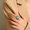 Large Cat's Eye Gemstone Ring – Liora
