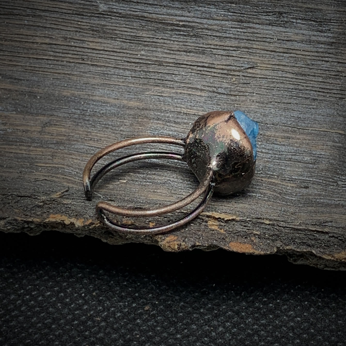 Natural Raw Stone Birth Ring – Selina