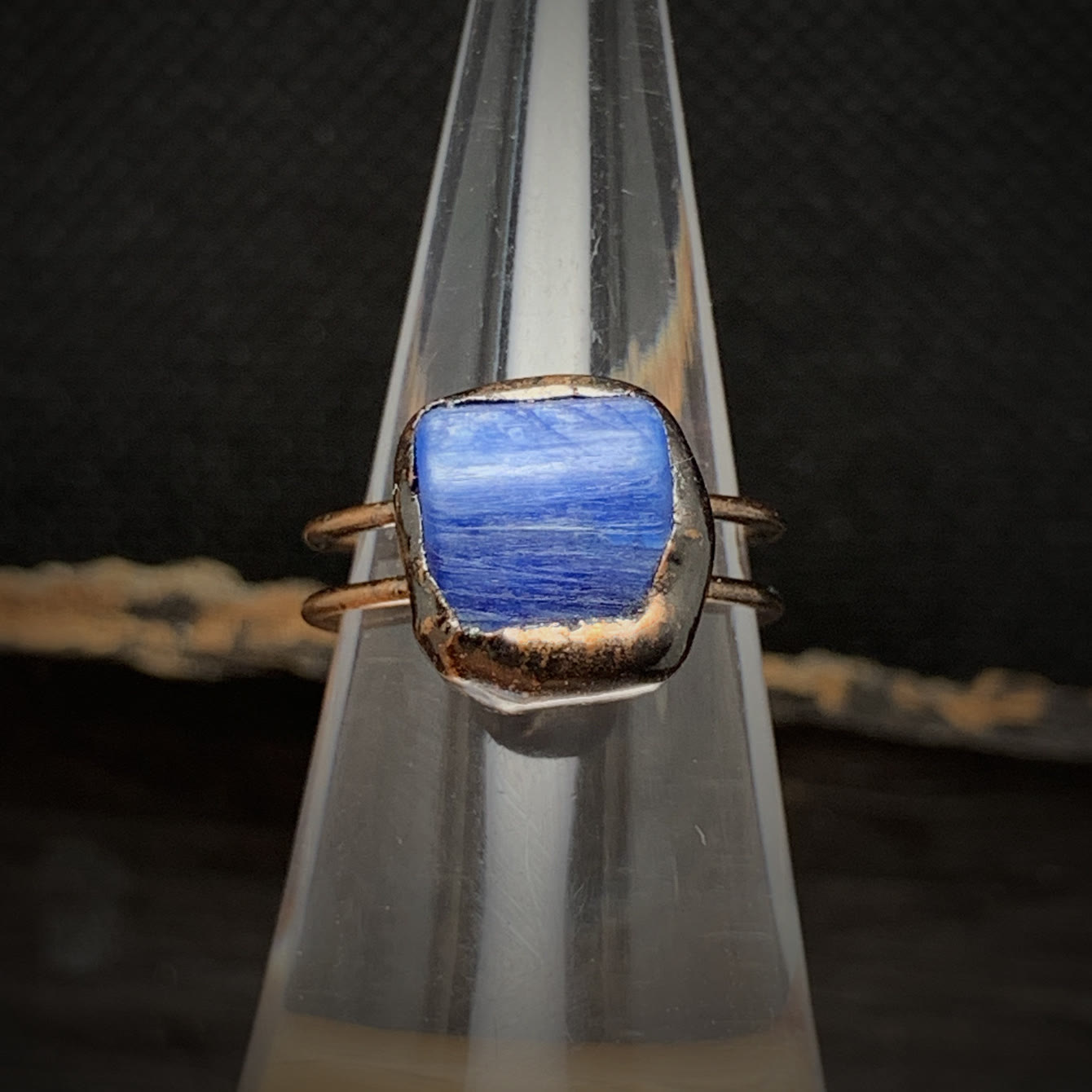 Natural Raw Stone Birth Ring – Selina