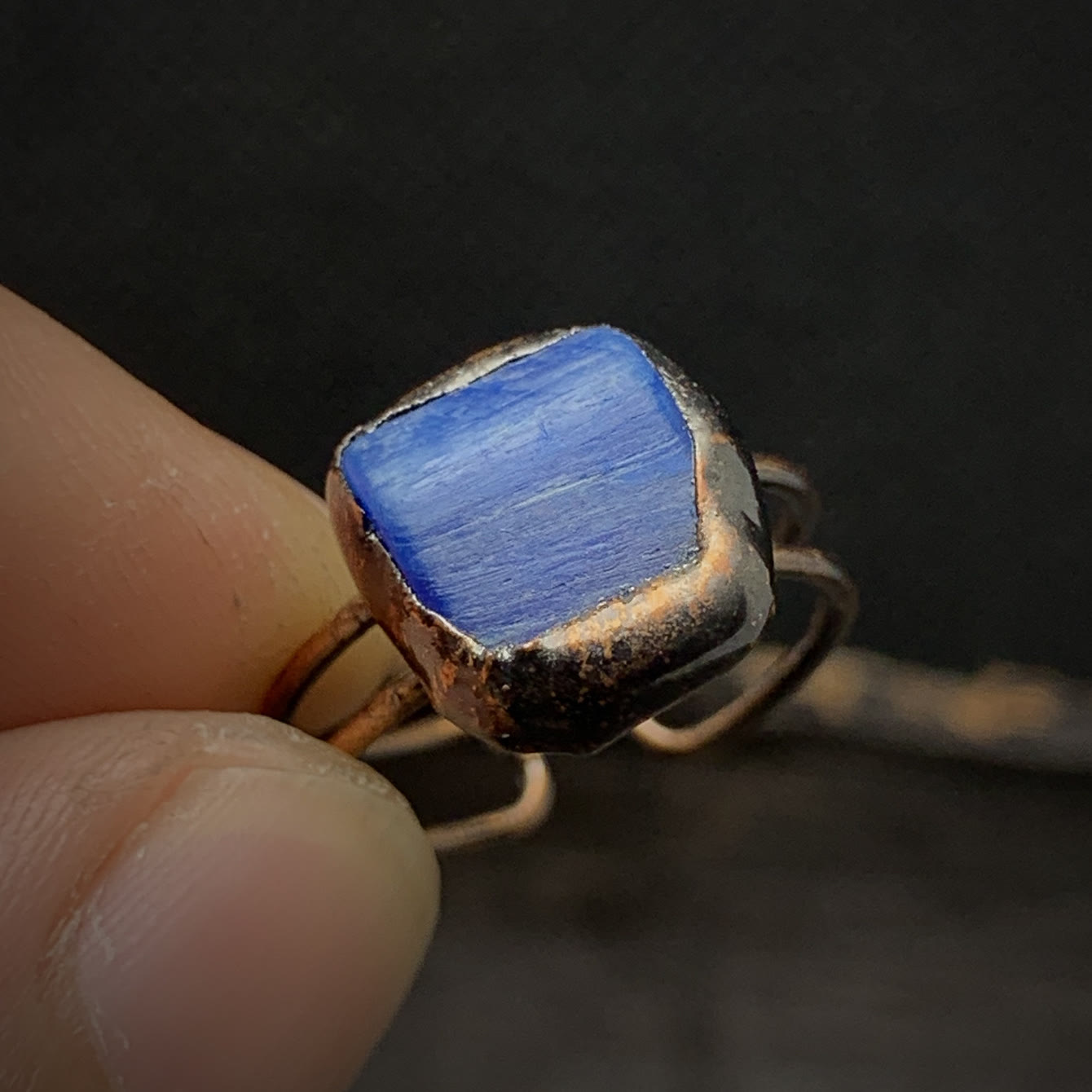 Natural Raw Stone Birth Ring – Selina