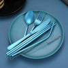 Portable Stainless Steel Cutlery Set - Travel Essential!