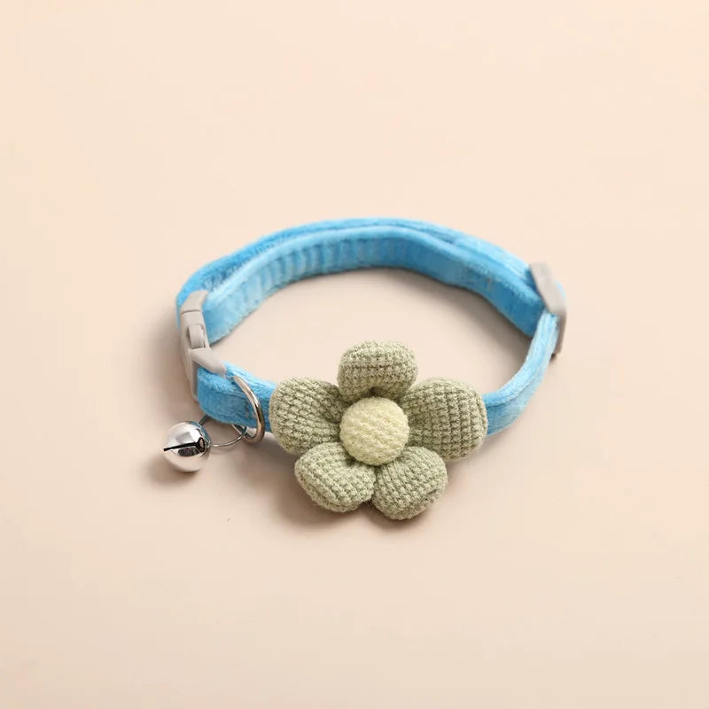 Adjustable Cat Collar with Flower - FlowerCharm