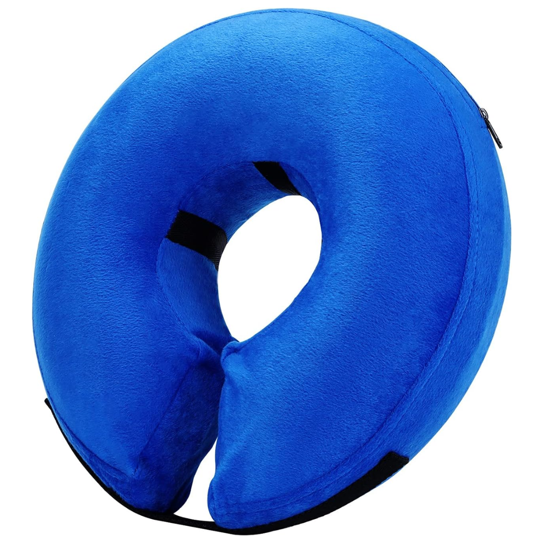 Protective Inflatable Dog Collar - Soft & Comfortable Recovery Ring