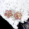 Sterling Zirconia Rainbow Earrings - Jasmine