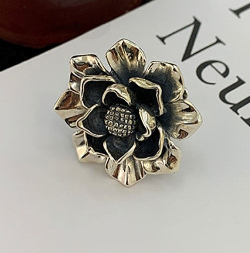 Foxver | Foxanry 925 Silver Flower Rings for Women