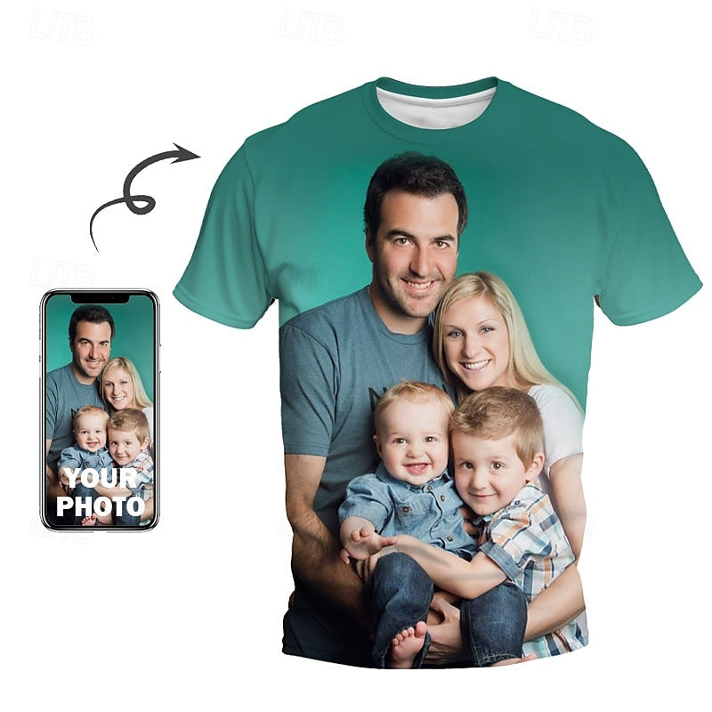 Personalised T-Shirt for Men – Design Your Own Shirt - Unique Gift with Custom Print