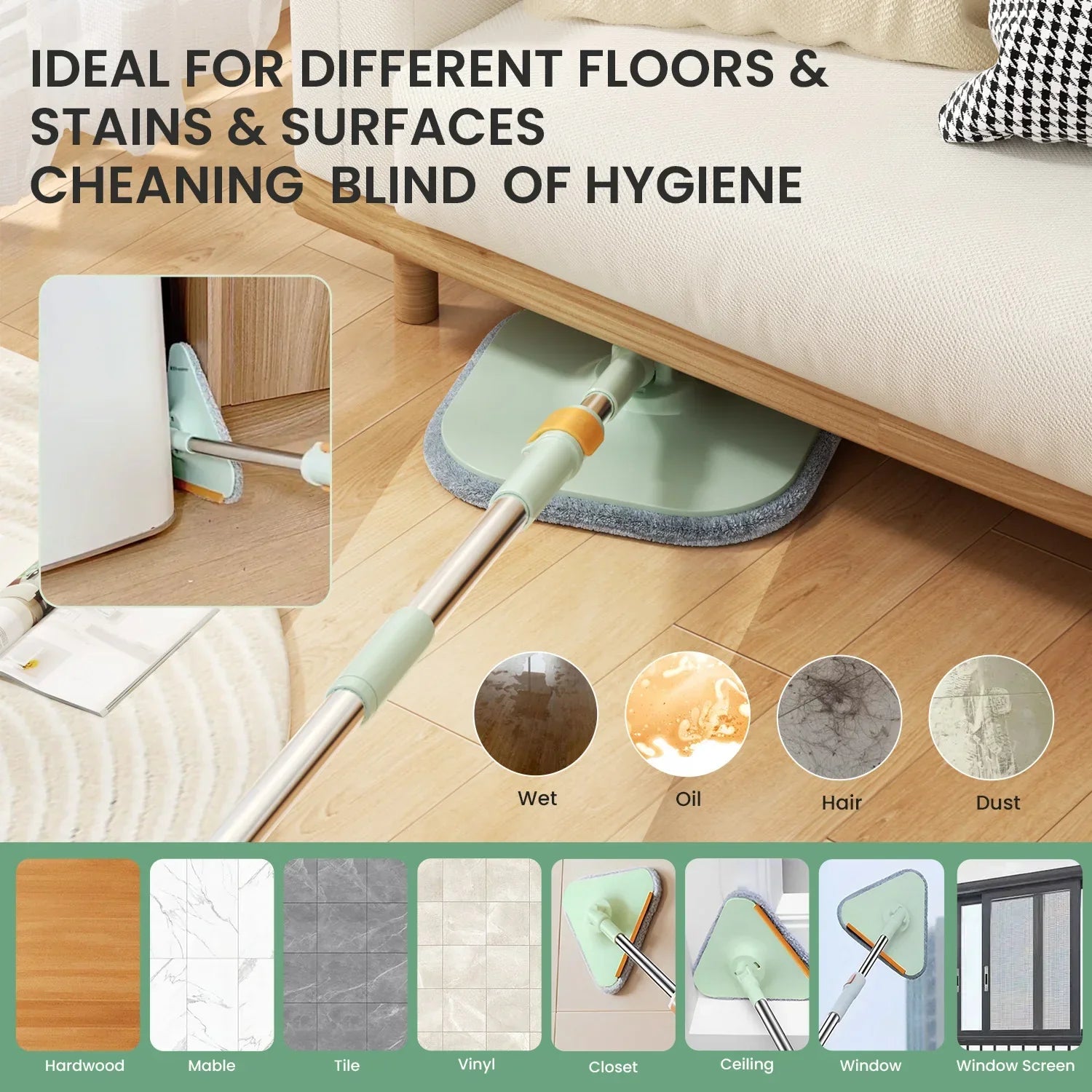 Self-Rotating Mop with Bucket - SpinMop