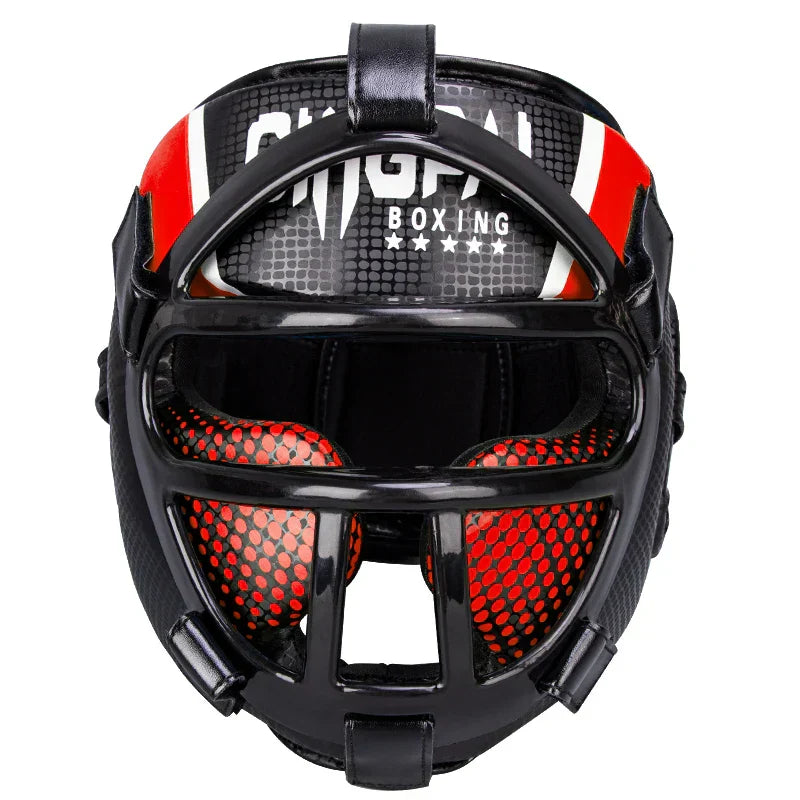 Premium Headguard with Face Shield – FightGuard