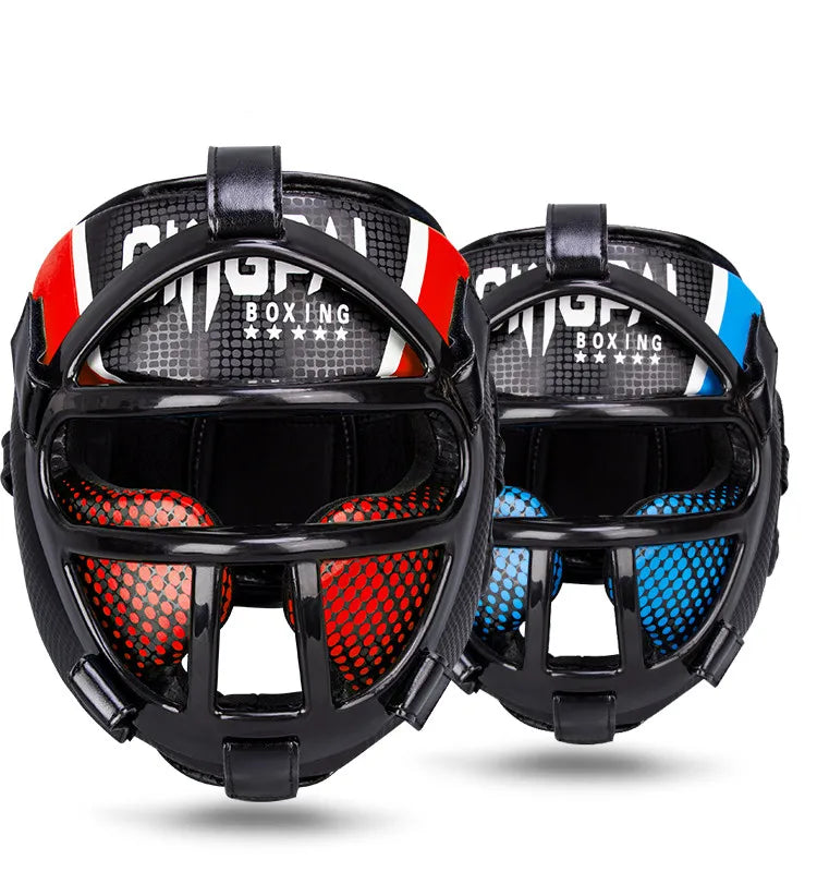 Premium Headguard with Face Shield – FightGuard
