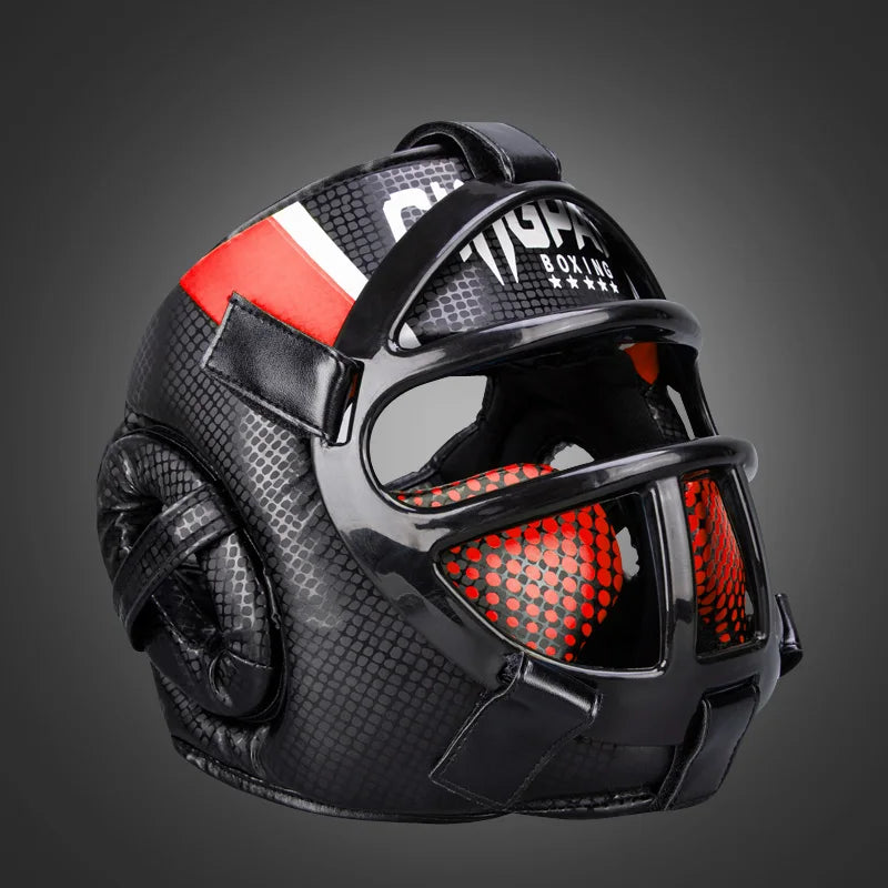 Premium Headguard with Face Shield – FightGuard