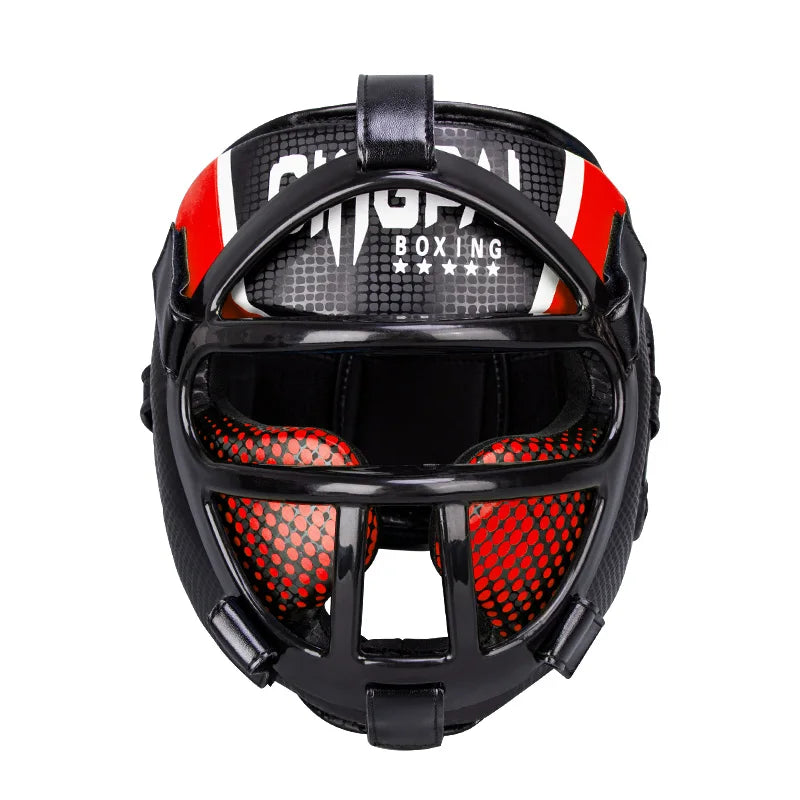 Premium Headguard with Face Shield – FightGuard