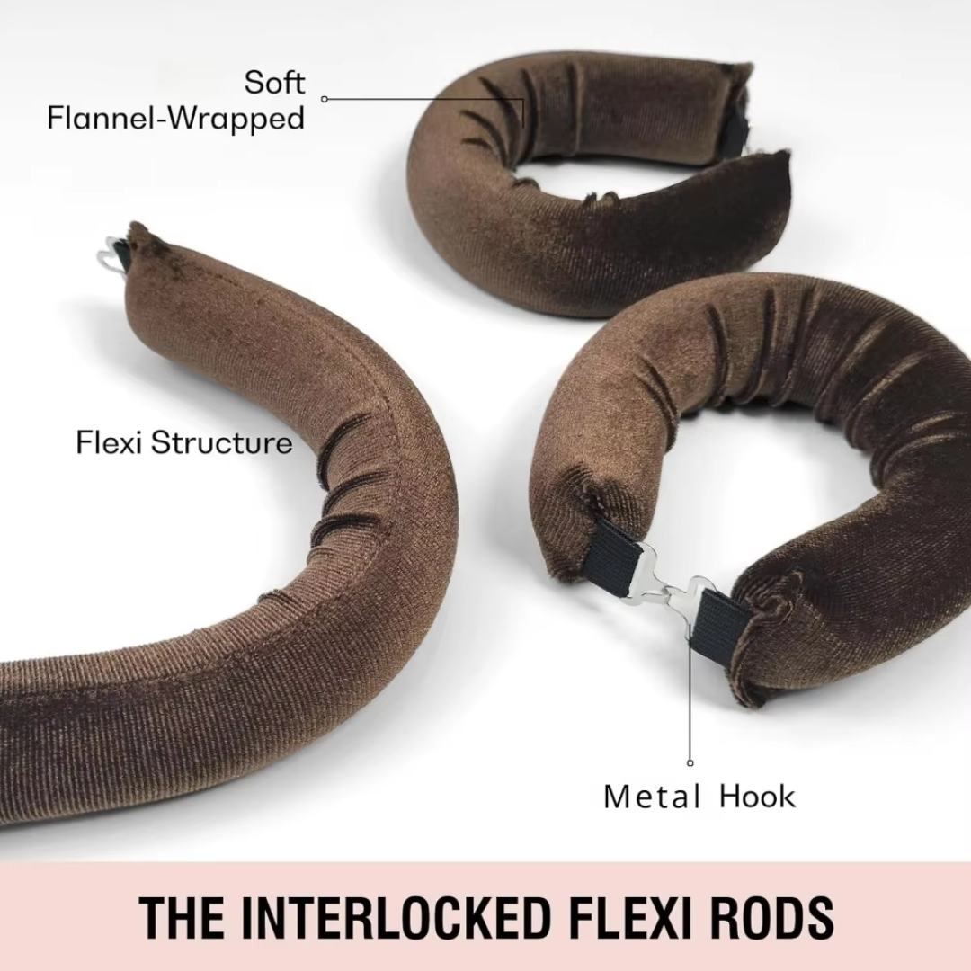 Heat-Free Hair Curlers Set - Soft Curls While You Sleep