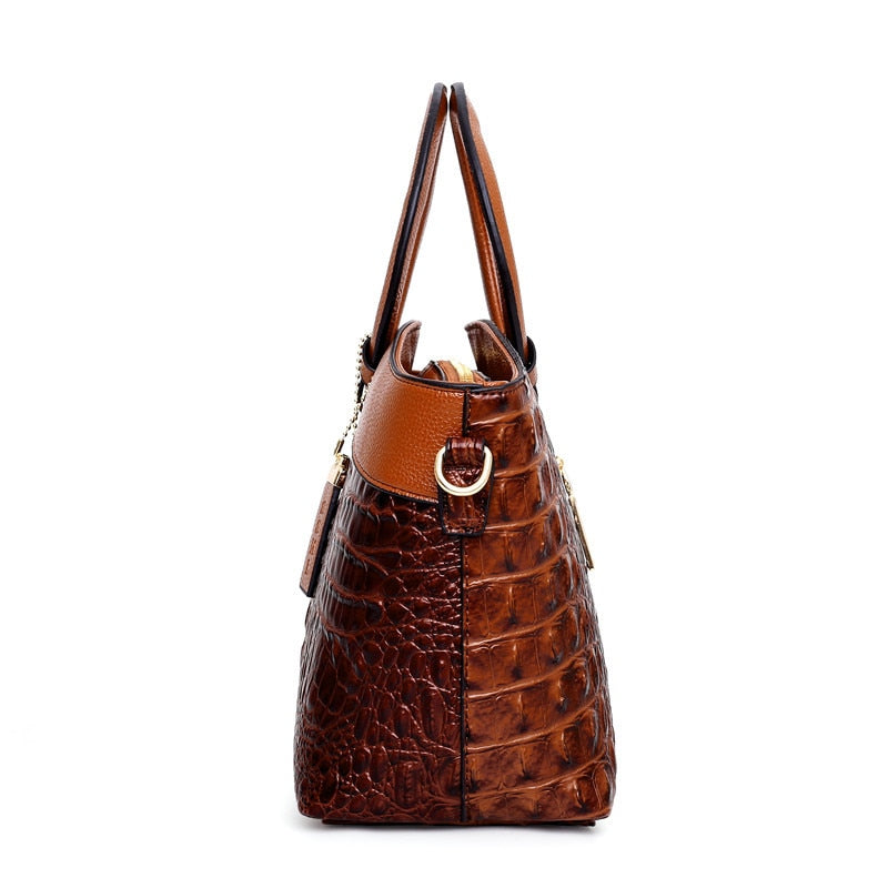Luxurious Leather Shoulder Bag - Liva