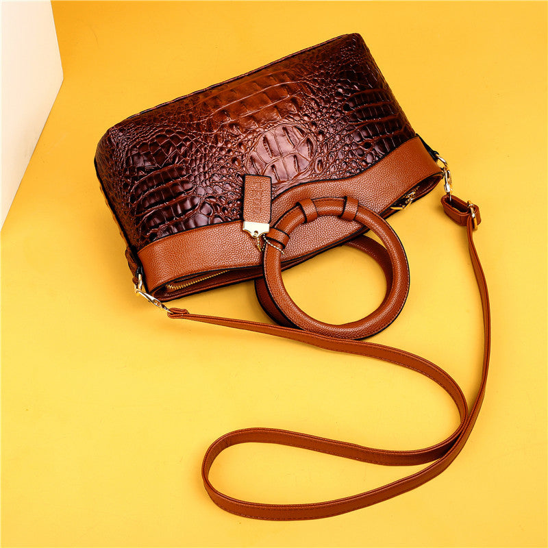 Luxurious Leather Shoulder Bag - Liva