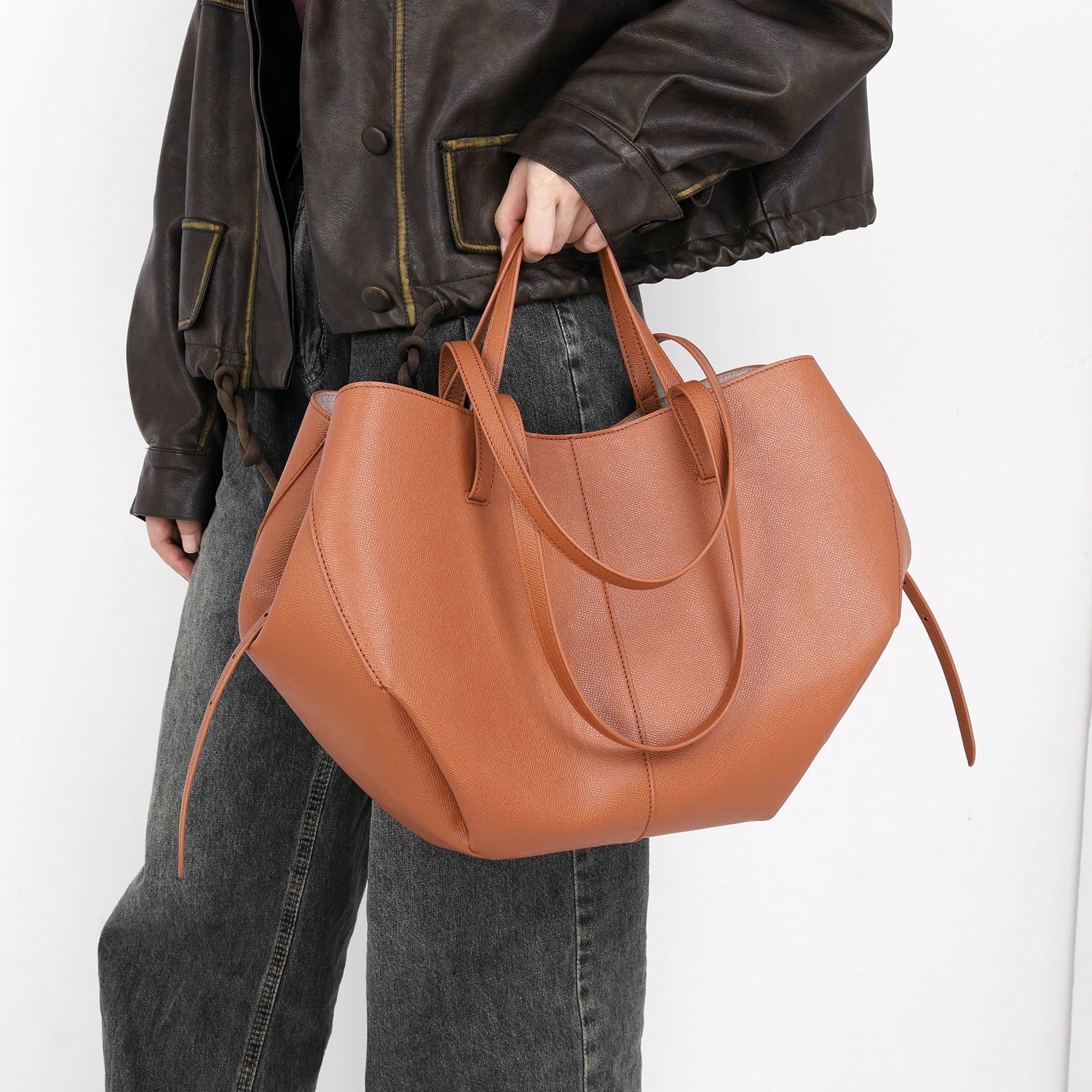 Stylish Leather Handbag for Women – Adeline