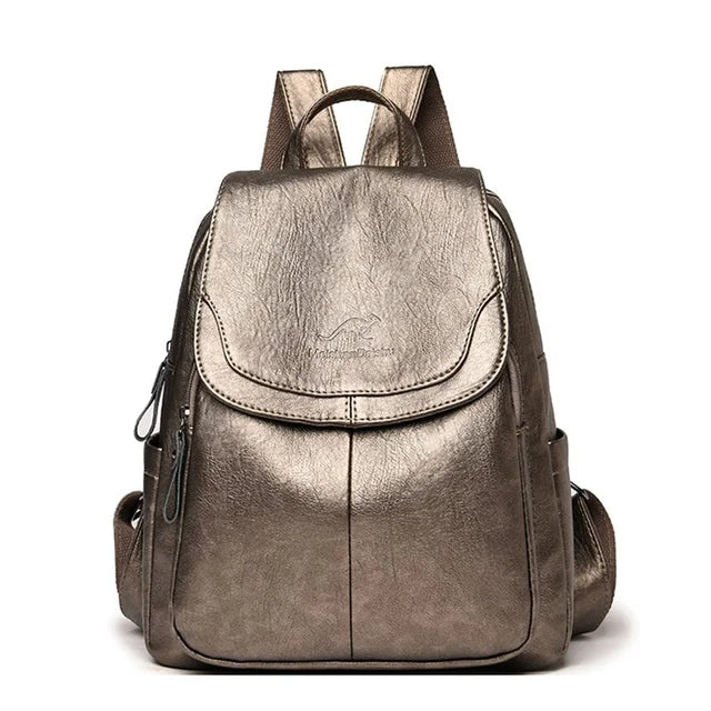 Anti-theft Mini Leather Backpack for Women