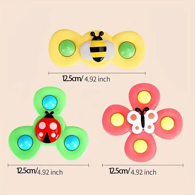 Suction Cup Spinner Playset of 3 - SpinFun
