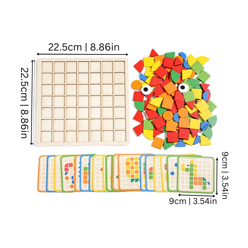 Wooden Puzzle for Toddlers - EcoPuzzle