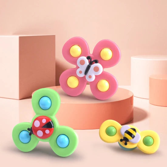 Suction Cup Spinner Playset of 3 - SpinFun
