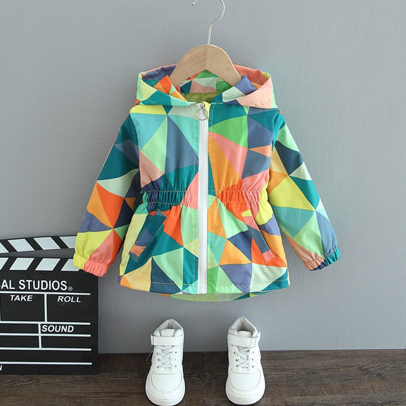 Autumn Butterfly Rain Jacket for Girls - Autumn Magic ButterflySplash