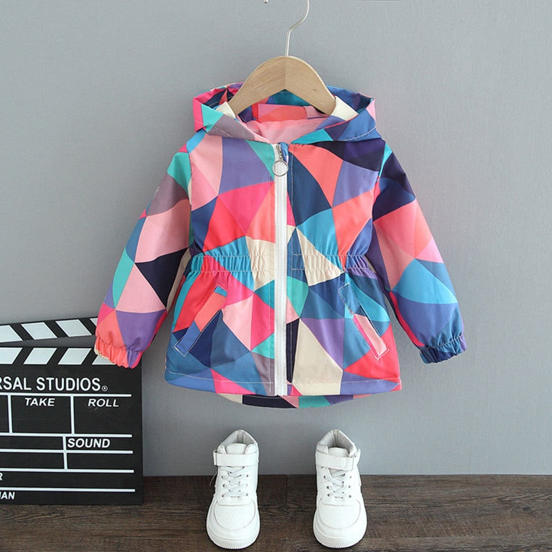 Autumn Butterfly Rain Jacket for Girls - Autumn Magic ButterflySplash