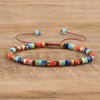 Braided Bracelet with 2.4 mm Natural Stone Beads – Seraphina