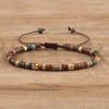 Braided Bracelet with 2.4 mm Natural Stone Beads – Seraphina